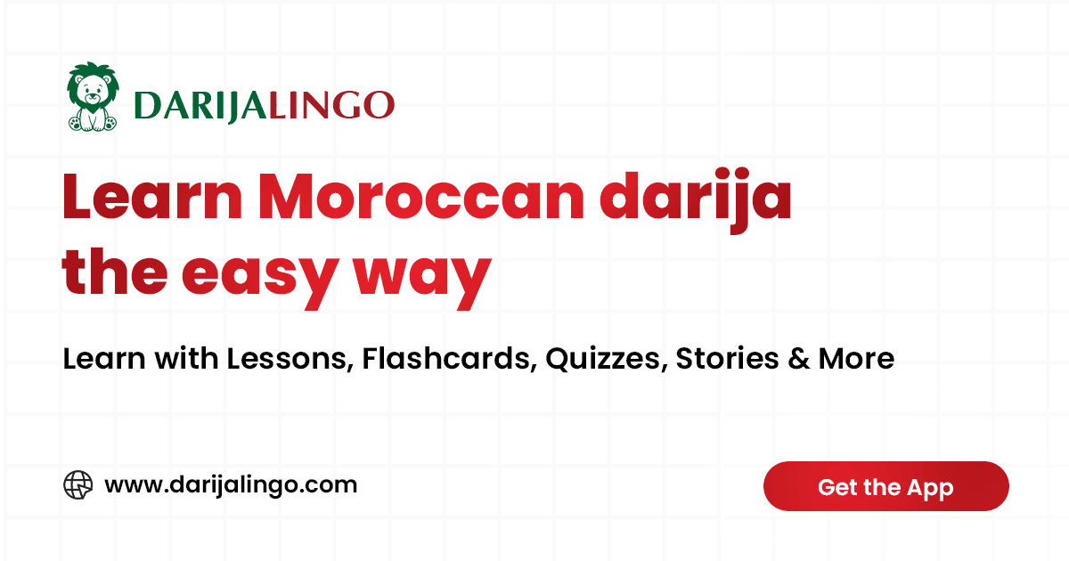Darija Lingo guide for learning Moroccan Darija